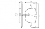 Комплект тормозных колодок BOSCH 0 986 424 687