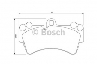 Комплект тормозных колодок BOSCH 0 986 424 739
