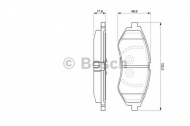 Комплект тормозных колодок BOSCH 0 986 424 818