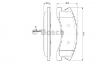 Комплект тормозных колодок BOSCH 0 986 424 823