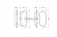 Комплект тормозных колодок BOSCH 0 986 461 131