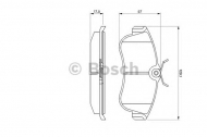 Комплект тормозных колодок BOSCH 0 986 461 147