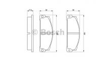 Комплект тормозных колодок BOSCH 0 986 466 471
