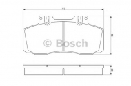 Комплект тормозных колодок BOSCH 0 986 468 350