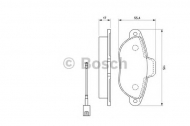 Комплект тормозных колодок BOSCH 0 986 494 115