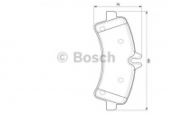 Комплект тормозных колодок BOSCH 0 986 494 122