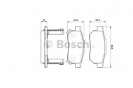 Комплект тормозных колодок BOSCH 0 986 494 128