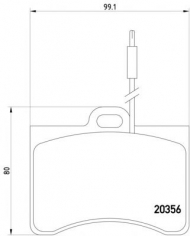 Комплект тормозных колодок HELLA PAGID 8DB 355 005-911