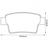 Комплект тормозных колодок BENDIX 573194B