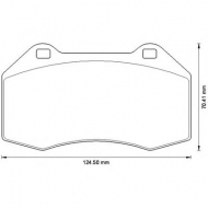 Комплект тормозных колодок BENDIX 573253B
