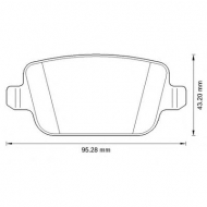 Комплект тормозных колодок BENDIX 573263B