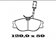 Комплект тормозных колодок FTE BL1247A2