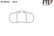 Комплект тормозных колодок FTE BL1867A4