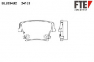 Комплект тормозных колодок FTE BL2034U2