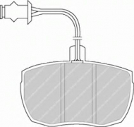 Комплект тормозных колодок FERODO FSL841