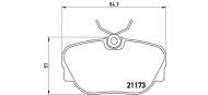 Комплект тормозных колодок BREMBO P 06 010