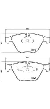 Комплект тормозных колодок BREMBO P 06 031