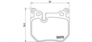 Комплект тормозных колодок BREMBO P 06 059