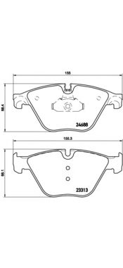 Комплект тормозных колодок BREMBO P 06 074