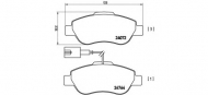 Комплект тормозных колодок BREMBO P 23 107