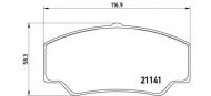 Комплект тормозных колодок BREMBO P 24 023
