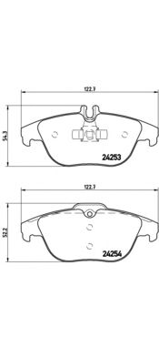 Комплект тормозных колодок BREMBO P 50 068