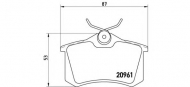 Комплект тормозных колодок BREMBO P 61 088