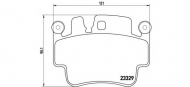 Комплект тормозных колодок BREMBO P 65 009