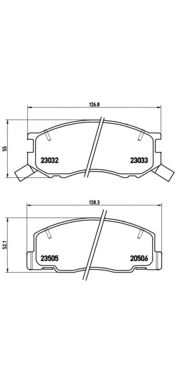 Комплект тормозных колодок BREMBO P 83 093