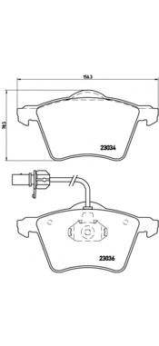 Комплект тормозных колодок BREMBO P 85 052