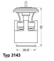 Термостат WAHLER 3143.87D