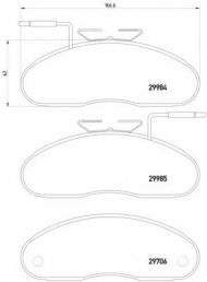 Комплект тормозных колодок HELLA 8DB 355 005-331