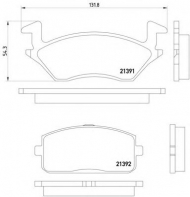 Комплект тормозных колодок HELLA 8DB 355 005-811