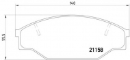 Комплект тормозных колодок HELLA 8DB 355 006-121