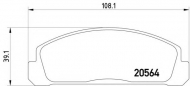 Комплект тормозных колодок HELLA 8DB 355 007-211