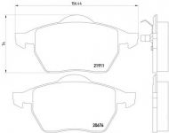 Комплект тормозных колодок HELLA 8DB 355 008-021