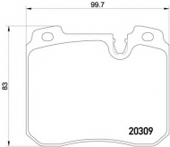 Комплект тормозных колодок HELLA 8DB 355 008-071