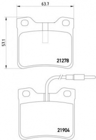Комплект тормозных колодок HELLA 8DB 355 008-171