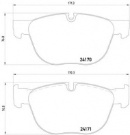 Комплект тормозных колодок HELLA 8DB 355 012-541