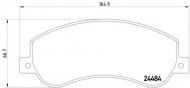 Комплект тормозных колодок HELLA 8DB 355 012-761