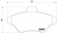 Комплект тормозных колодок HELLA 8DB 355 013-011