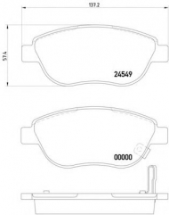 Комплект тормозных колодок HELLA 8DB 355 013-371