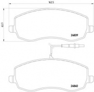 Комплект тормозных колодок HELLA 8DB 355 013-871