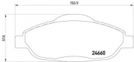 Комплект тормозных колодок HELLA 8DB 355 013-911