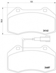 Комплект тормозных колодок HELLA 8DB 355 014-061