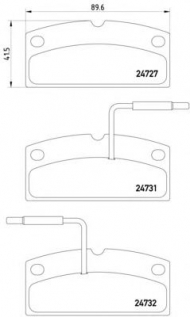 Комплект тормозных колодок HELLA 8DB 355 014-171