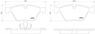 Комплект тормозных колодок HELLA 8DB 355 014-351