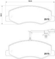 Комплект тормозных колодок HELLA 8DB 355 015-311