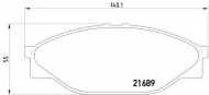 Комплект тормозных колодок HELLA 8DB 355 016-411