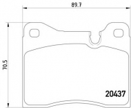 Комплект тормозных колодок HELLA 8DB 355 017-551